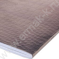 Тетрадь  96л А4 клетка "Бум/винил" METALLIC тиснение CROCO Коричневый | Фото 3