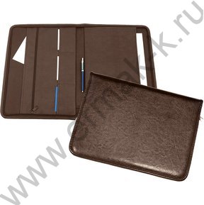Папка иск.кожа коричневый Люкс