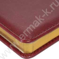 Ежедневник н/дат А5 136л Sidney Nebraska бордовый/золотой обрез,ляссе,линейка | Фото 3