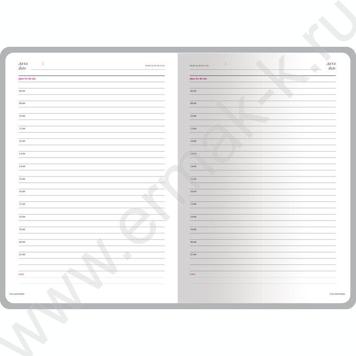 Ежедневник н/дат А5 136л Sidney Nebraska синий/серебр. обрез,ляссе,линейка | Фото 2