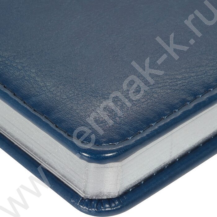 Ежедневник н/дат А5 136л Sidney Nebraska синий/серебр. обрез,ляссе,линейка | Фото 3