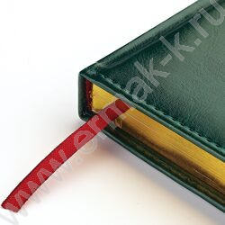 Ежедневник н/дат А5 136л Sidney Nebraska зеленый/золотой обрез,ляссе,линейка | Фото 6