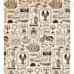 Пакет подарочный с глянцевой лам.157гр 26,4*32,7*13,6см (L) Ретропутешествие | Фото 2