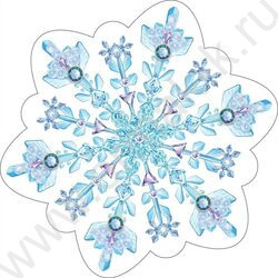 Украшение на скотче Снежинка | Фото 1