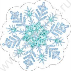 Украшение на скотче Снежинка | Фото 1