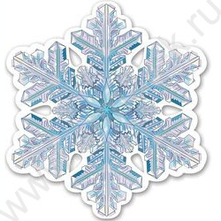 Украшение на скотче Снежинка | Фото 1