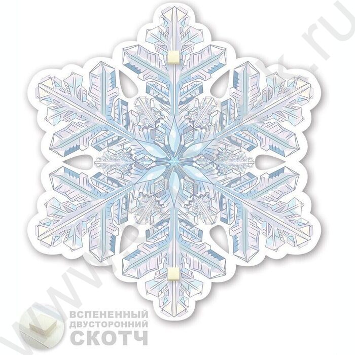 Украшение на скотче Снежинка | Фото 2