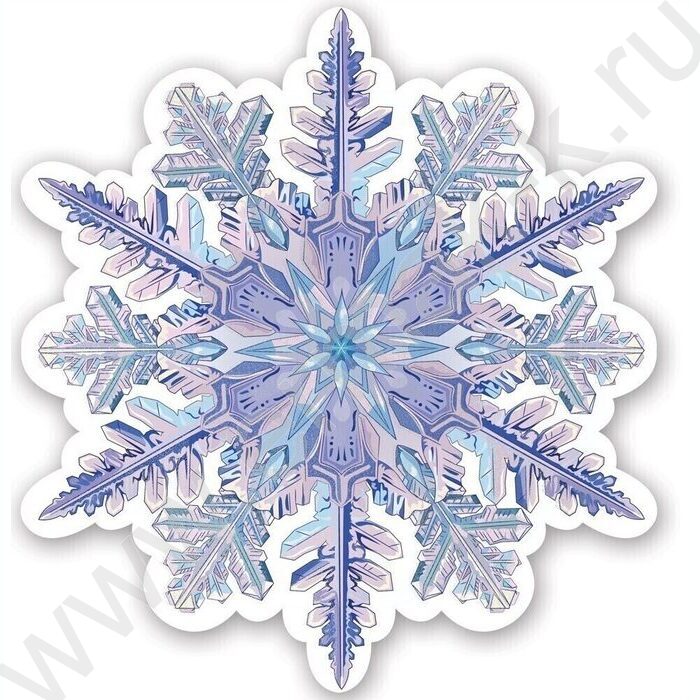 Украшение на скотче Снежинка | Фото 1