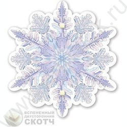 Украшение на скотче Снежинка | Фото 2