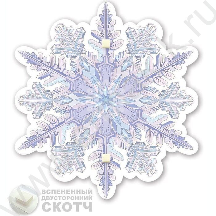 Украшение на скотче Снежинка | Фото 2