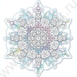 Украшение на скотче Снежинка | Фото 1