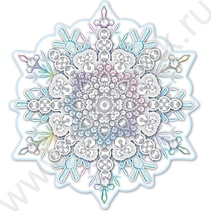 Украшение на скотче Снежинка | Фото 1