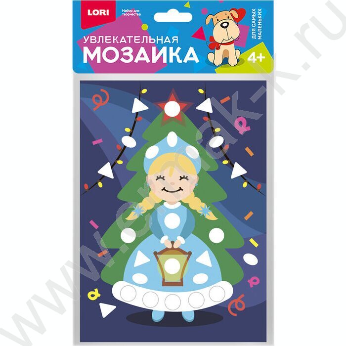 Набор д/творчества Увлекательная мозаика. Малый набор Снегурочка | Фото 1