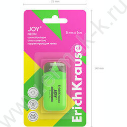 Корректирующая лента 5мм* 6м "JOY" /ассорти /блистер | Фото 6