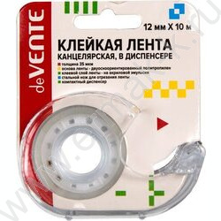 Скотч 12*10 прозр. 35мкм в диспенсере | Фото 1