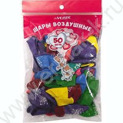 Шар воздушный "С Днем Рождения" Стандартные цвета ассорти 30см | Фото 1