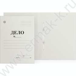 Скоросшиватель A4 картон белый 220г/м² пробитый | Фото 1