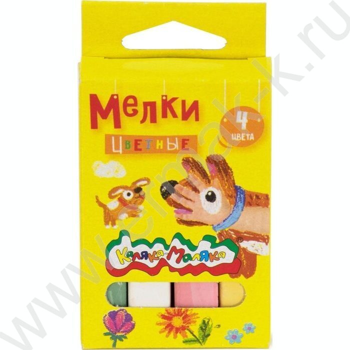 Мел цветной  4цв Каляка-Маляка | Фото 1