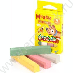 Мел цветной  4цв Каляка-Маляка | Фото 3