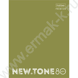 Тетрадь  80л клетка/кольца /смен.блок /глянц.лам/  "NEWtone PASTEL Олива" | Фото 1