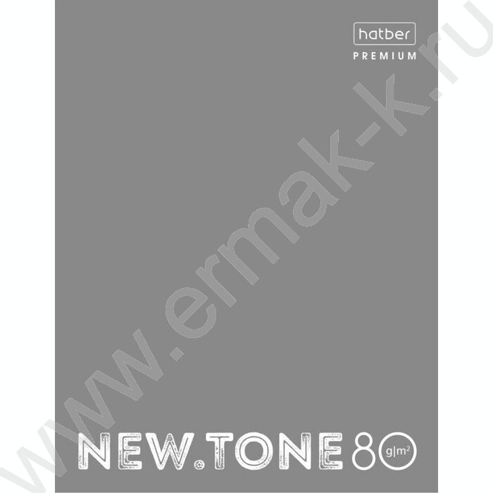 Тетрадь  80л клетка/кольца /смен.блок /глянц.лам/  "NEWtone PASTEL Серый жемчуг" | Фото 1