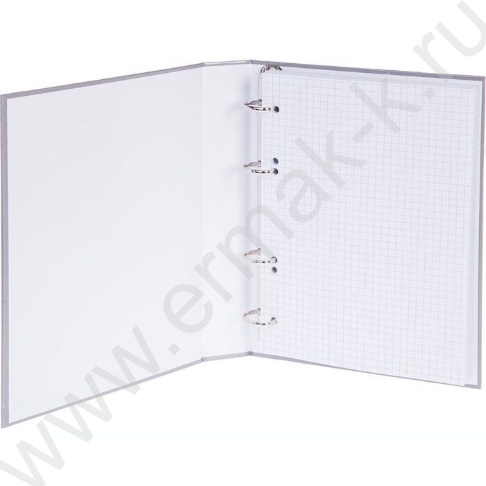 Тетрадь  80л клетка/кольца /смен.блок /глянц.лам/  "NEWtone PASTEL Серый жемчуг" | Фото 3