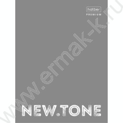 Тетрадь  80л А4 клетка/кольца /глянц.лам/  "NEWtone PASTEL Серый жемчуг" | Фото 1