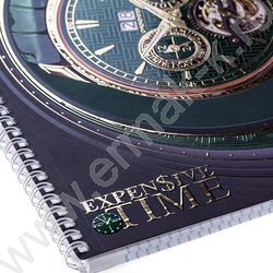 Тетрадь  80л А4 клетка/спираль "Time" /мат.ламин. 3D фольга,3D лак/ ассорти | Фото 5