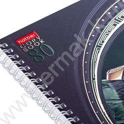 Тетрадь  80л А4 клетка/спираль "Time" /мат.ламин. 3D фольга,3D лак/ ассорти | Фото 6