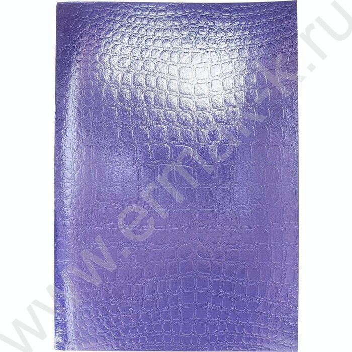 Тетрадь  96л А4 клетка "Бум/винил" METALLIC тиснение CROCO Фиолетовый | Фото 1