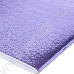 Тетрадь  96л А4 клетка "Бум/винил" METALLIC тиснение CROCO Фиолетовый | Фото 3