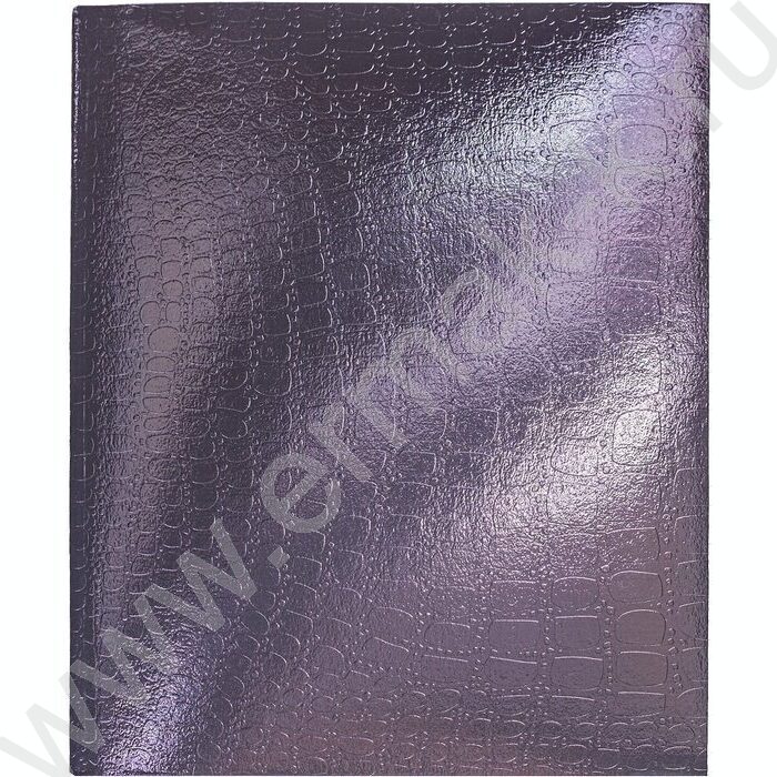 Тетрадь  96л клетка "Бум/винил" METALLIC тиснение CROCO коричневый | Фото 1