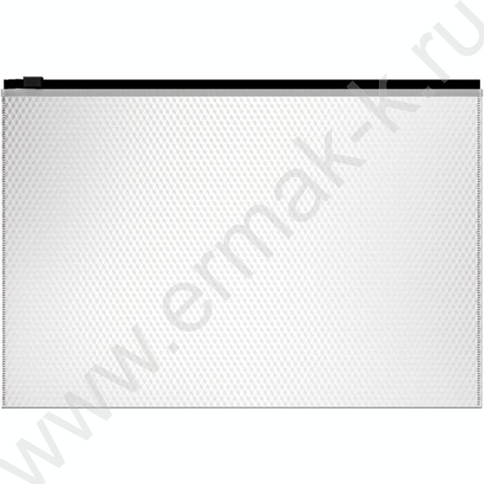 Папка-конверт на молнии В5 Zip Diamond Total White /белый | Фото 1