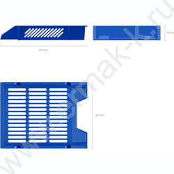 Лоток горизонтальный синий Classic | Фото 3