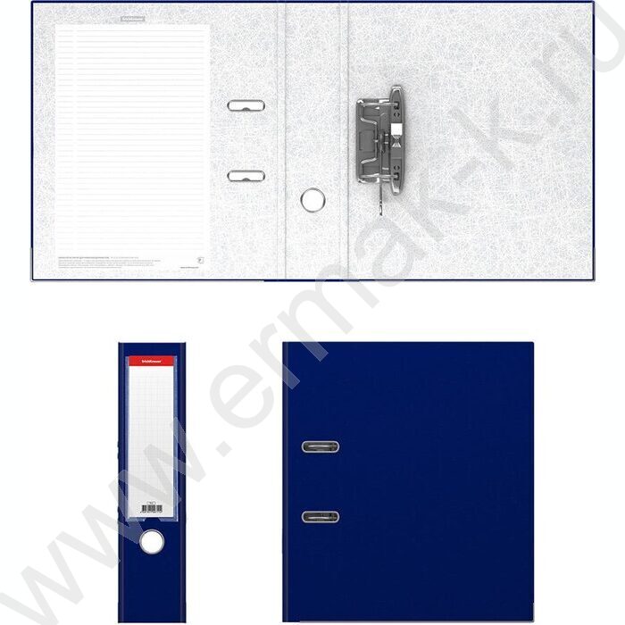 Файл 70мм Бизнес разборный синий с карманом | Фото 2