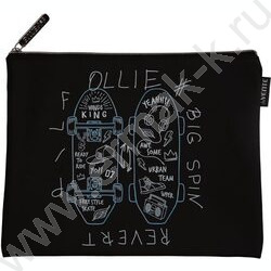 Папка д/тетрадей A5 24,5x20см "Skate" искусственная кожа soft touch, на молнии | Фото 1