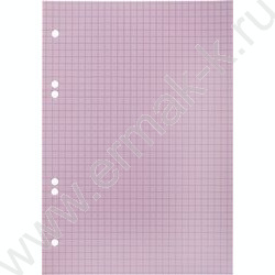 Сменный блок А5  50л  6 отверстий,цветной тониров.блок нежно-розовый Rose | Фото 3