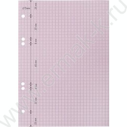 Сменный блок А5  50л  6 отверстий,цветной тониров.блок нежно-розовый Rose | Фото 5
