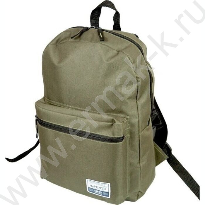 Рюкзак подростковый 40*29*17см /1 отдел, 1 перед карман /темно-зеленый | Фото 1