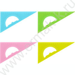 Треугольник пл. 30*16см с транспортиром | Фото 1