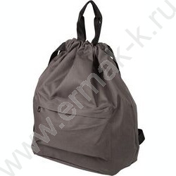 Сумка-рюкзак нейлон и полиэстер, на утяжке, с ручками и плечевыми лямками /серый | Фото 1