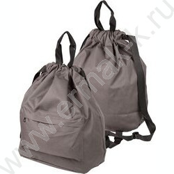 Сумка-рюкзак нейлон и полиэстер, на утяжке, с ручками и плечевыми лямками /серый | Фото 2
