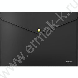 Папка-конверт на кнопке А4 Matt Accent черная с неоновой кнопкой /цвет кнопки ассорти | Фото 2