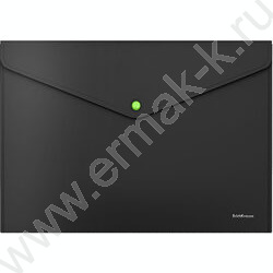 Папка-конверт на кнопке А4 Matt Accent черная с неоновой кнопкой /цвет кнопки ассорти | Фото 3