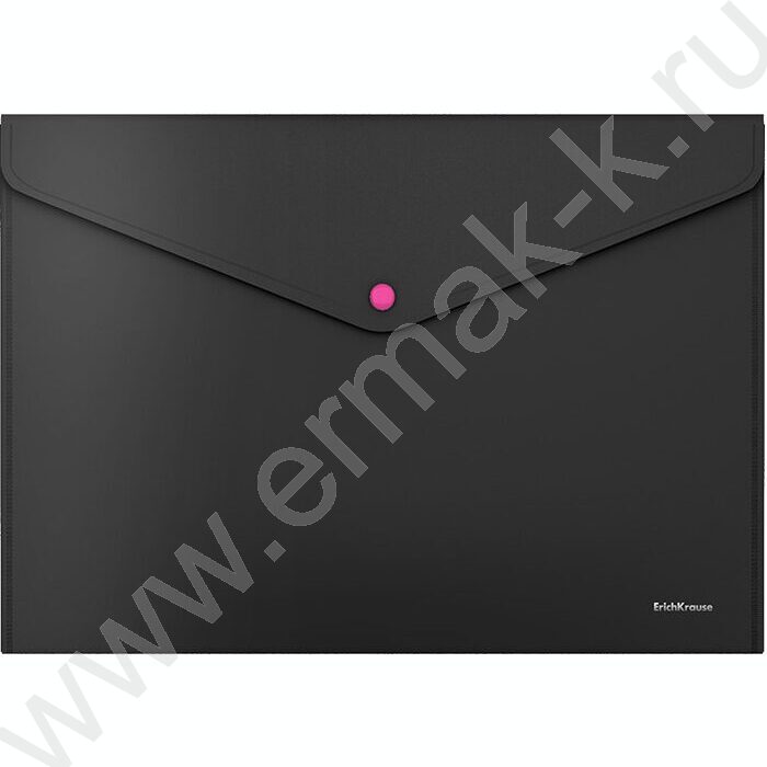 Папка-конверт на кнопке А4 Matt Accent черная с неоновой кнопкой /цвет кнопки ассорти | Фото 5