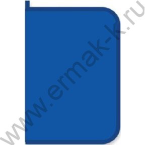 Папка д/тетрадей А4 цветной пластик молния вокруг /синяя
