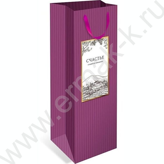 Пакет подарочный бумажный 12*36*11см делюкс | Фото 1