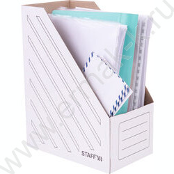 Накопитель архивный 150мм микрогофрокартон /белый /до1400л | Фото 5