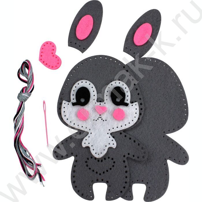 Набор д/творчества Мягкая игрушка из фетра "Зайчонок" | Фото 3
