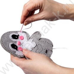 Набор д/творчества Мягкая игрушка из фетра "Зайчонок" | Фото 5